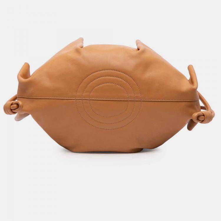 Pre Owned Loewe Brown Small Leather Paseo Satchel