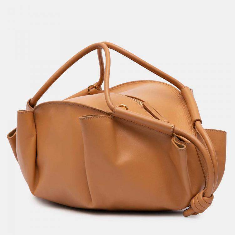 Pre Owned Loewe Brown Small Leather Paseo Satchel