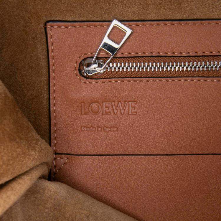 Pre Owned Loewe Beige Medium Canvas Flamenco Knot Tote