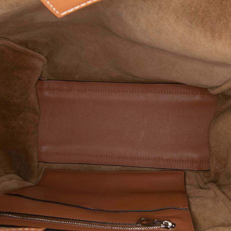 Pre Owned Loewe Beige Medium Canvas Flamenco Knot Tote