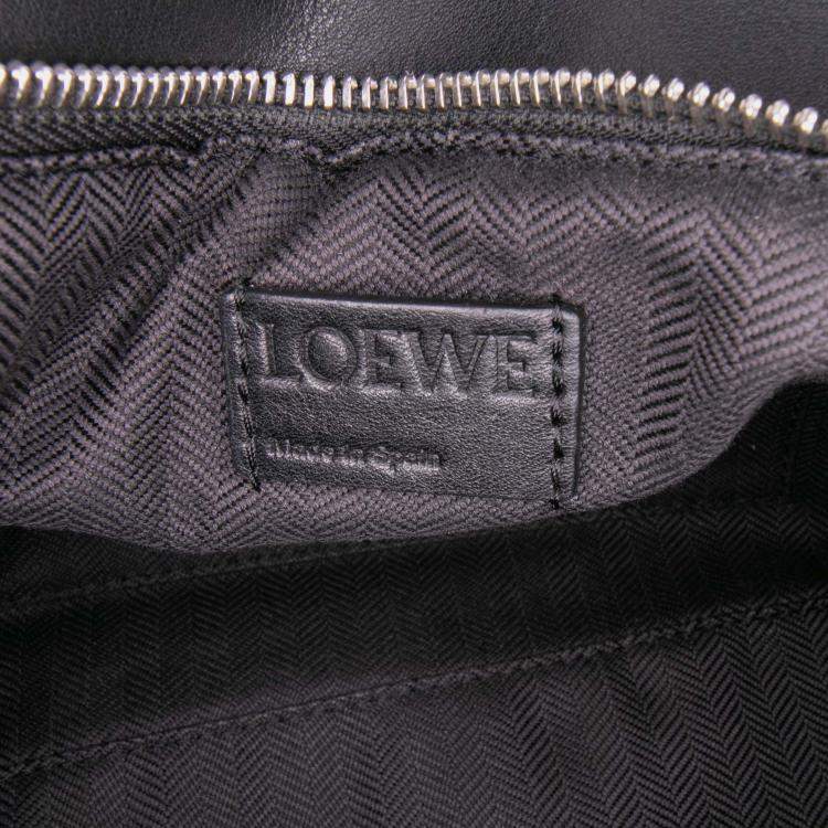 Pre Owned Loewe Brown Small Calfskin Graphic Puzzle Satchel