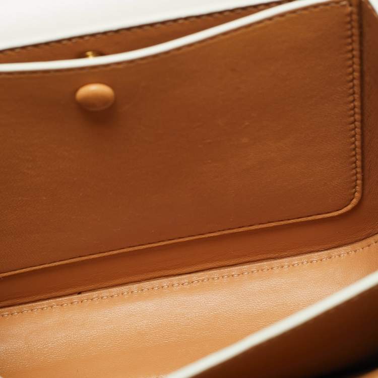 مملوكة مسبقًا Loewe White Leather Goya Shoulder Bag