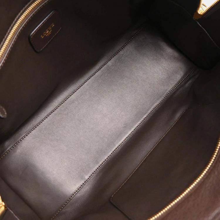 Pre Owned Loewe Brown Amazona 36 Handbag