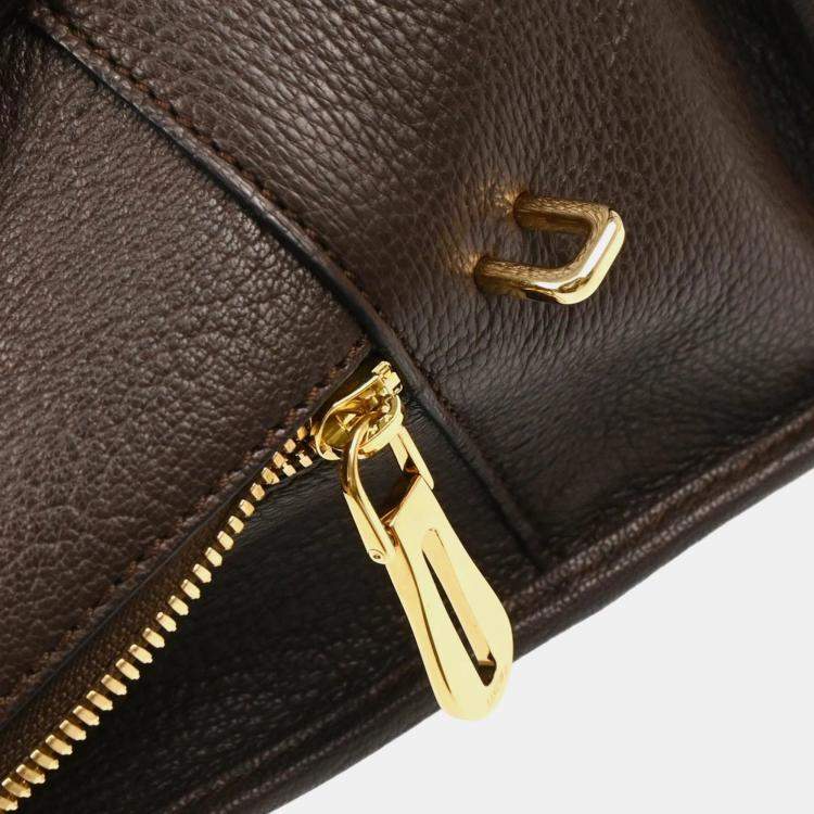 Pre Owned Loewe Brown Amazona 36 Handbag