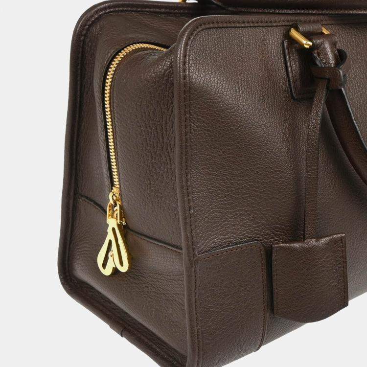 Pre Owned Loewe Brown Amazona 36 Handbag