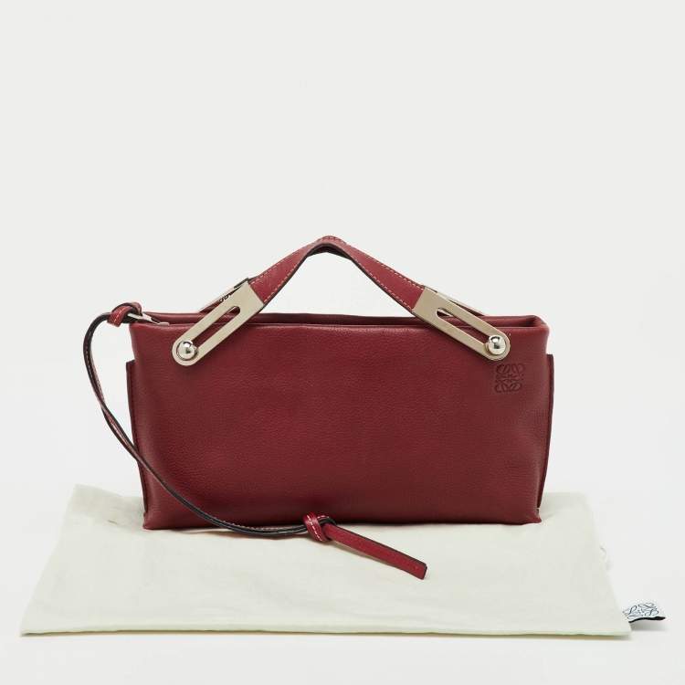 Pre Owned Loewe Red Leather Small Missy Clutch