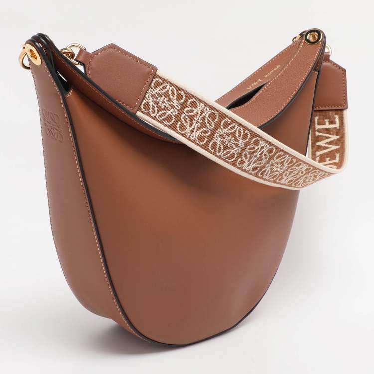 Pre Owned Loewe Brown Small Leather Luna Hobo