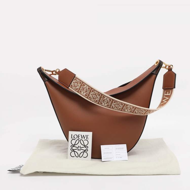 Pre Owned Loewe Brown Small Leather Luna Hobo