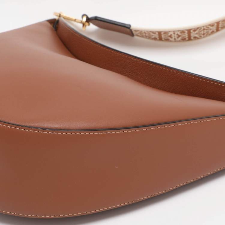 Pre Owned Loewe Brown Small Leather Luna Hobo