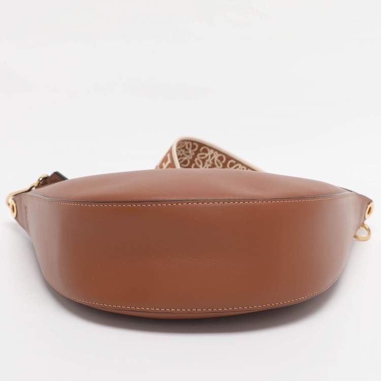 Pre Owned Loewe Brown Small Leather Luna Hobo