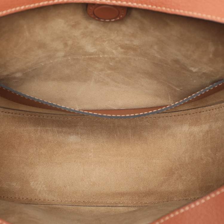 Pre Owned Loewe Brown Small Leather Luna Hobo