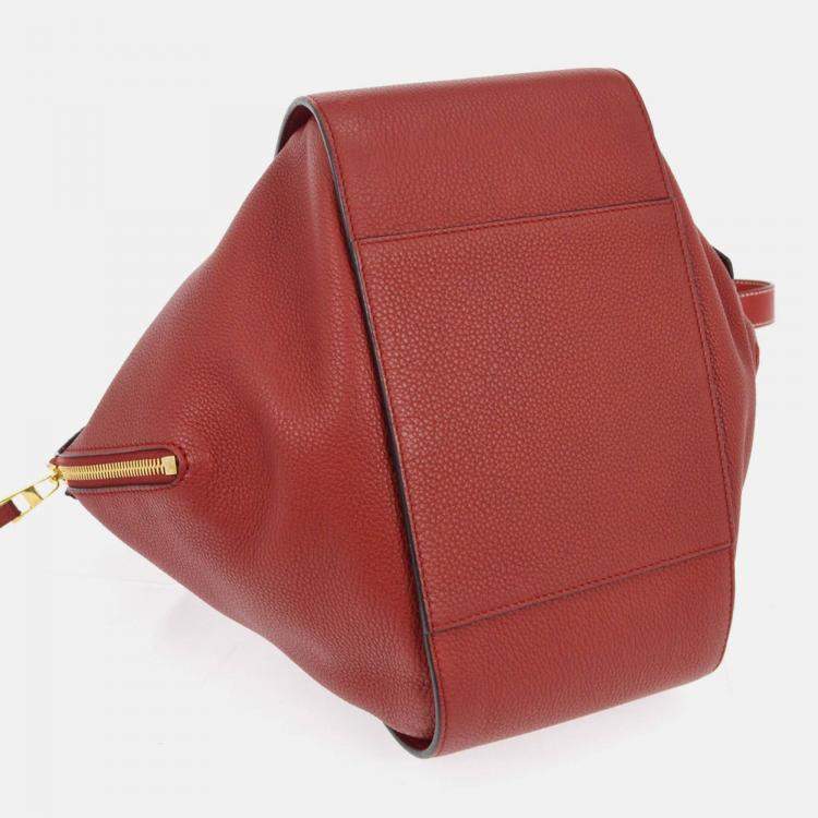 Pre Owned Loewe Red Hammock 2way Tote Bag