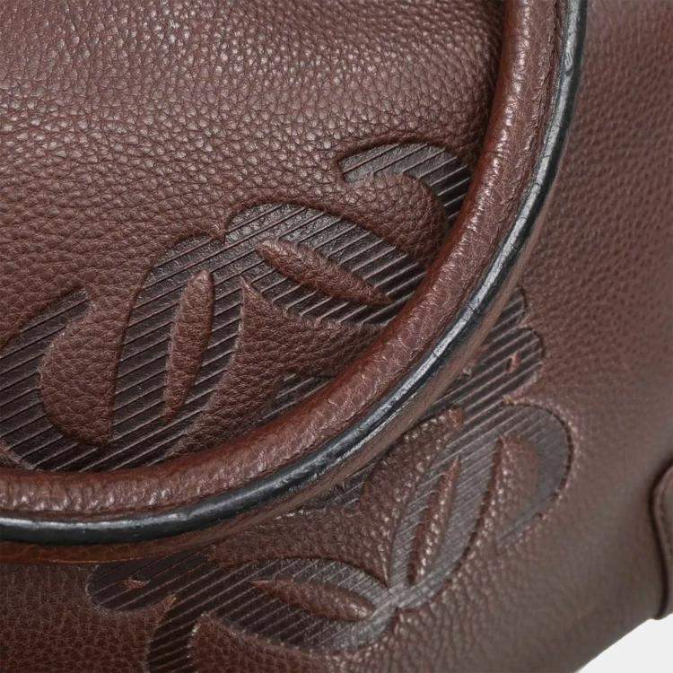 Pre Owned Loewe Brown Fusta 30 Tote Bag