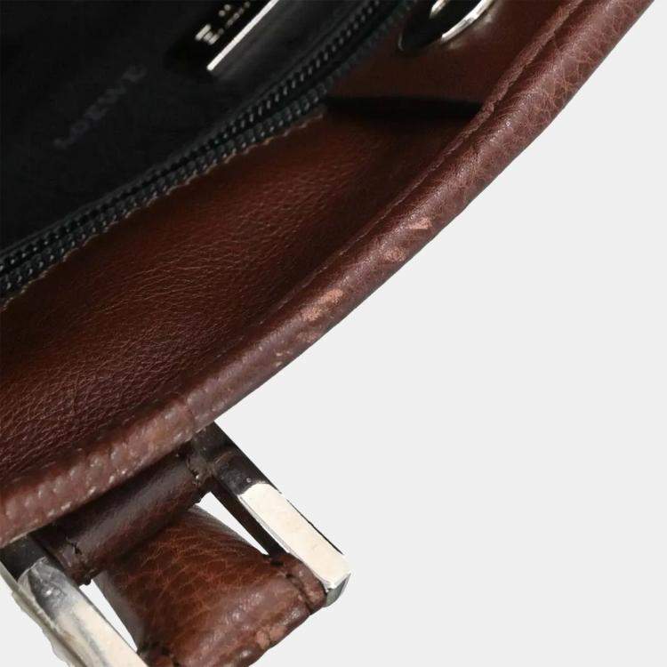 Pre Owned Loewe Brown Fusta 30 Tote Bag
