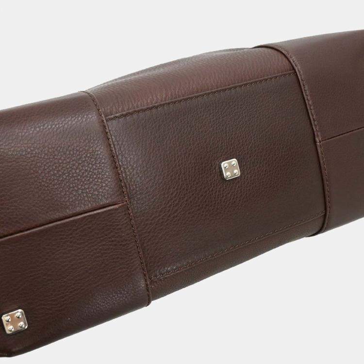 Pre Owned Loewe Brown Fusta 30 Tote Bag