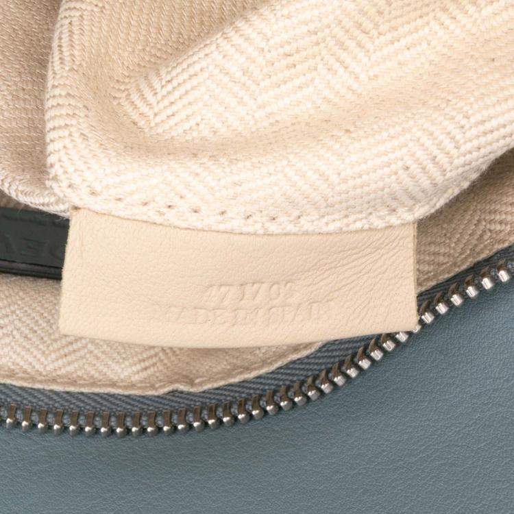 Pre Owned Loewe Blue Small Calfskin Puzzle Satchel