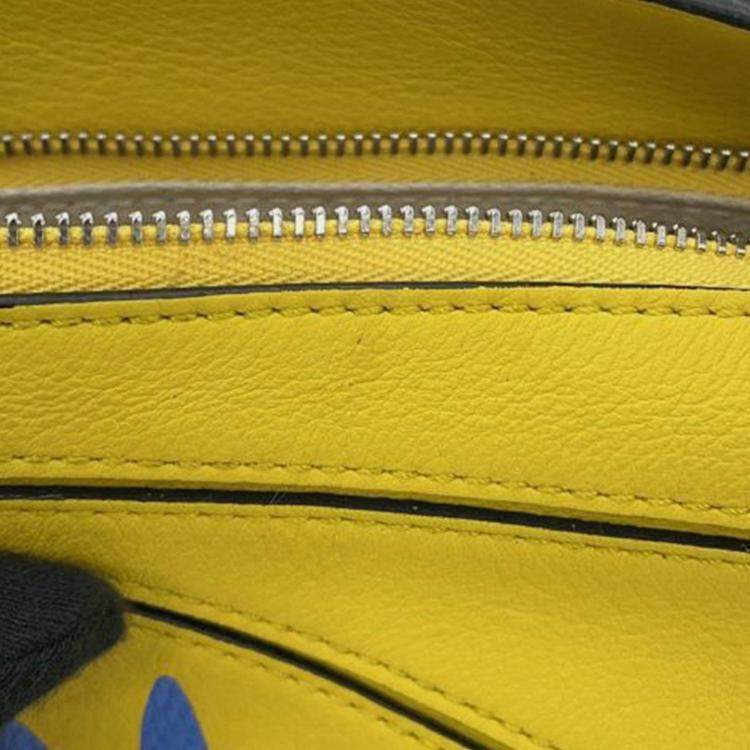 Pre Owned Loewe Yellow Studio Ghibli My Neighbor Totoro Mini Calfskin Puzzle Satchel