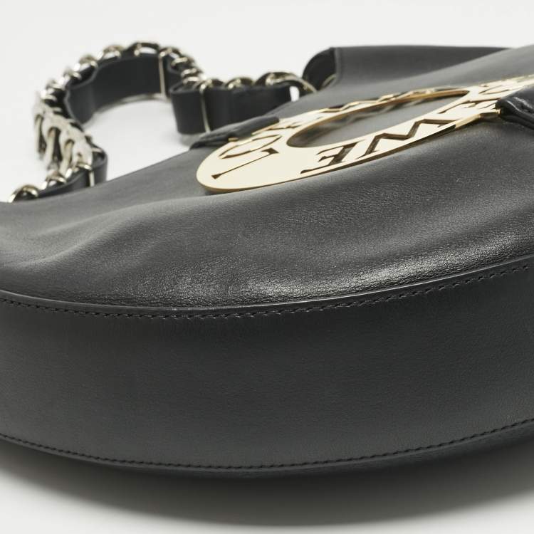 Pre Owned Loewe Black Leather Joyce Hobo