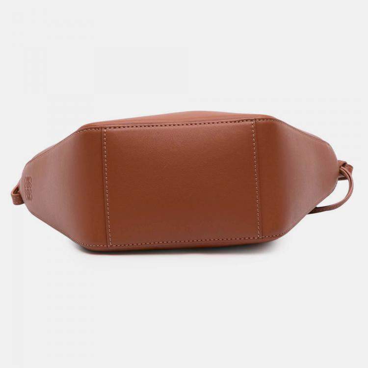 Pre Owned Loewe Brown Mini Leather Hammock Hobo