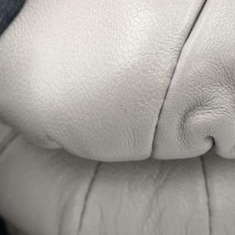 Pre Owned Loewe Grey Quilted Lambskin Goya Puffer Bag