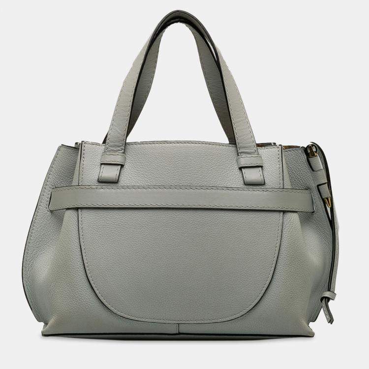 Pre Owned Loewe Grey Mini Gate Top Handle Satchel