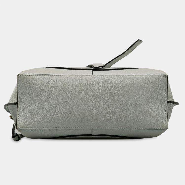 Pre Owned Loewe Grey Mini Gate Top Handle Satchel