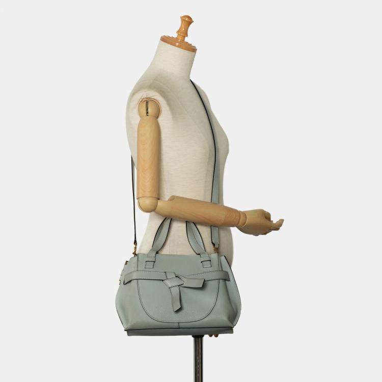 Pre Owned Loewe Grey Mini Gate Top Handle Satchel