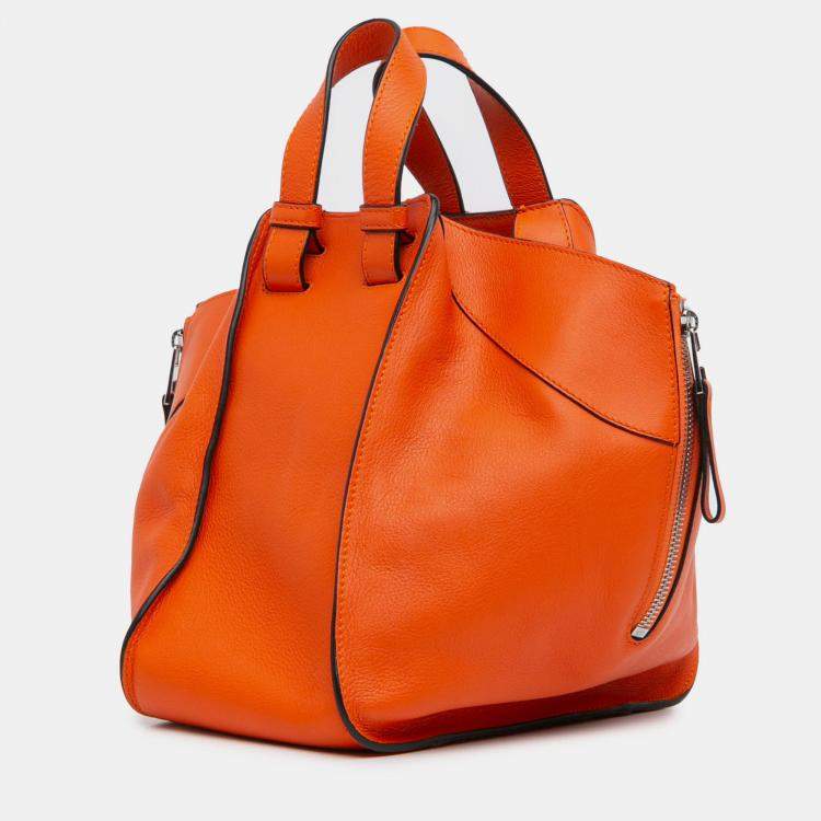 Pre Owned Loewe Small Leather Hammock Satchel