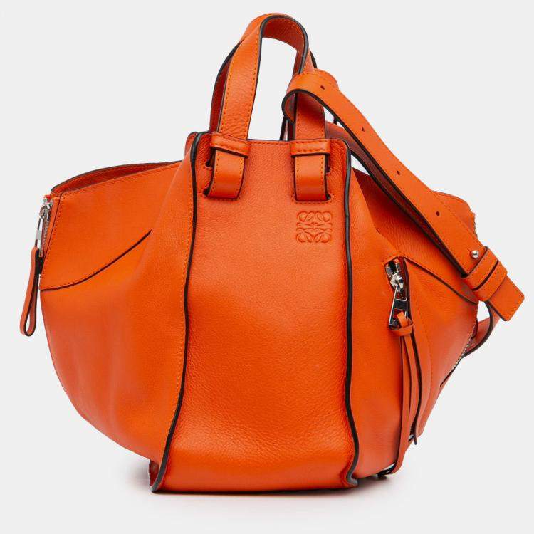Pre Owned Loewe Small Leather Hammock Satchel