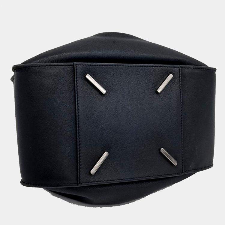 Pre Owned Loewe Black Leather Hammock Bag Medium