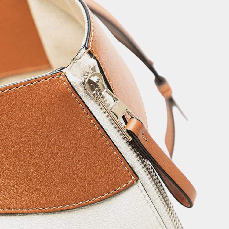 Pre Owned Loewe Multicolor Small Tricolor Leather Hammock Satchel