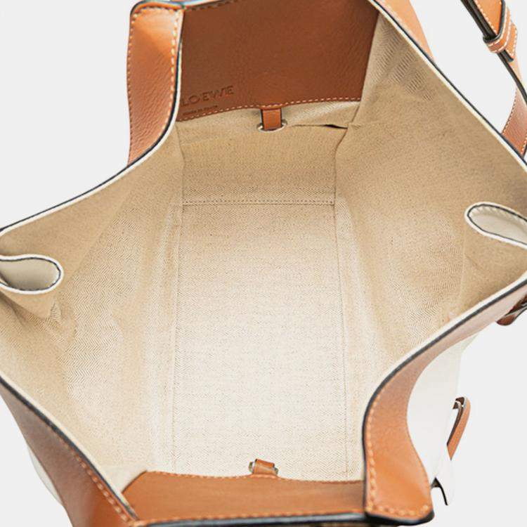 Pre Owned Loewe Multicolor Small Tricolor Leather Hammock Satchel
