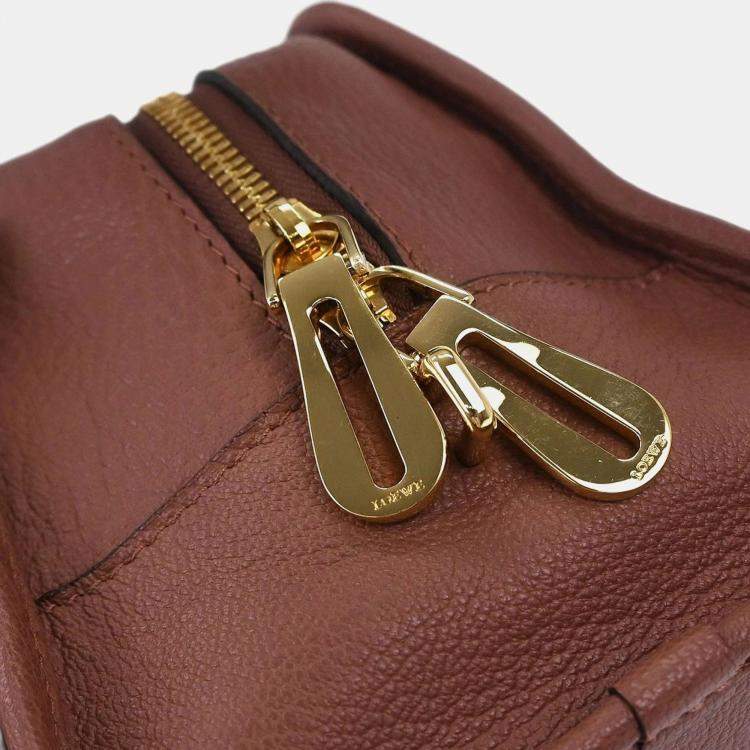 Pre Owned Loewe Brown Leather Amazona 28 Handbag