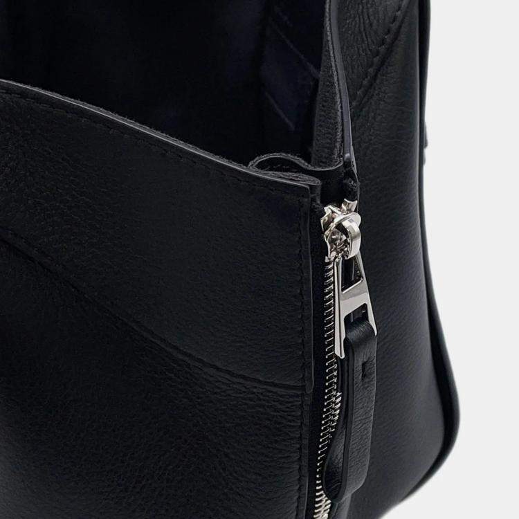 Pre Owned Loewe Hammock Black Leather Size Compact