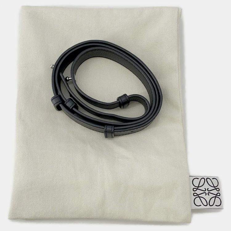 Pre Owned Loewe Hammock Black Leather Size Compact