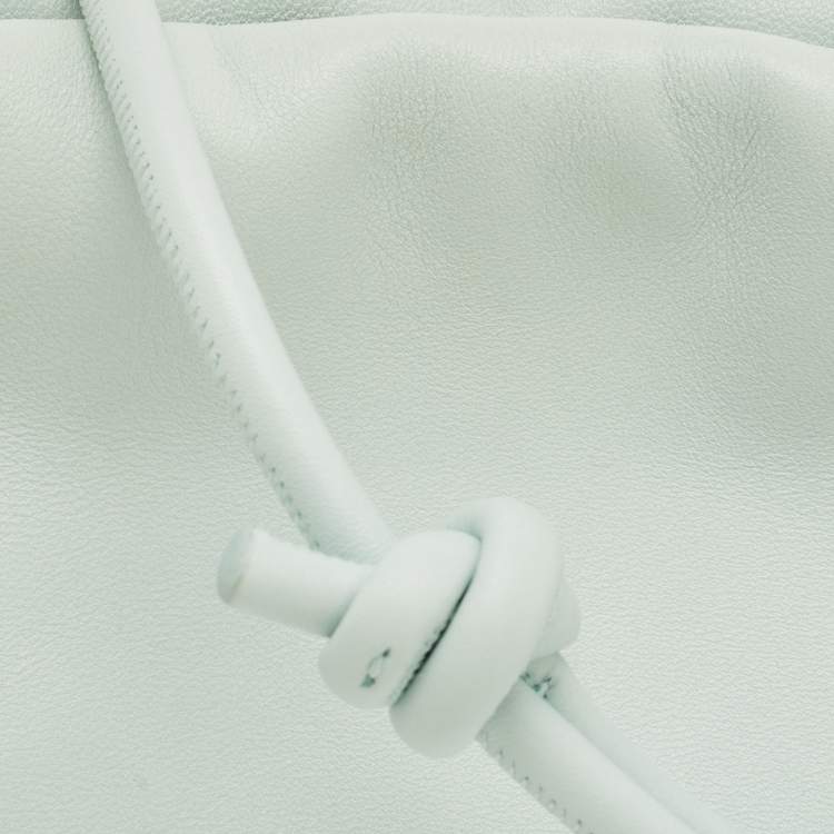 Pre Owned Loewe Mint Green Leather Medium Flamenco Bag