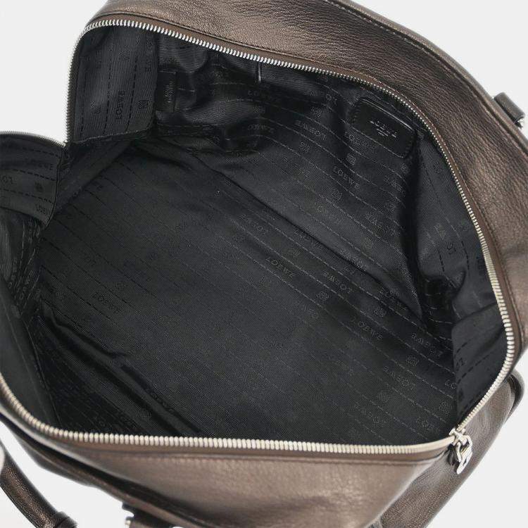 Pre Owned Loewe Metallic Brown Amazona 36 Handbag 060910