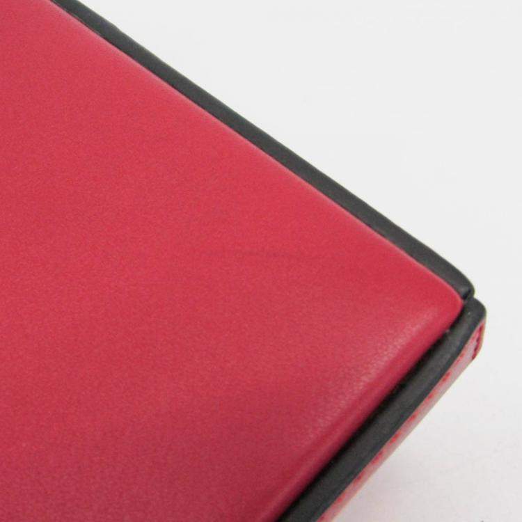 Pre Owned Loewe POSTAL Small Bag Leather Handbag Shoulder Bag Orange Red Color