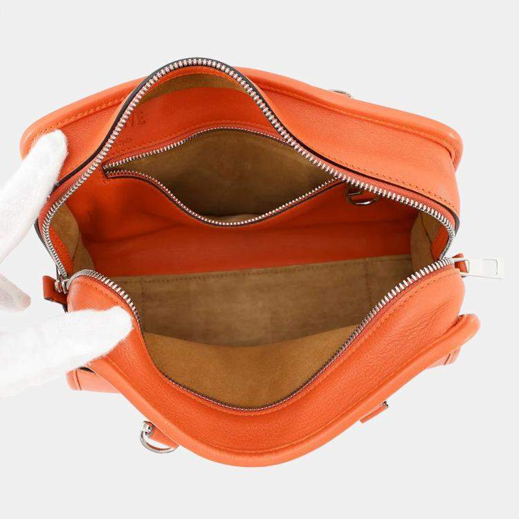 Pre Owned Loewe Amazona 2Waybag Orange Leather