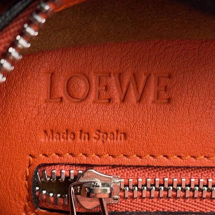 Pre Owned Loewe Amazona 2Waybag Orange Leather