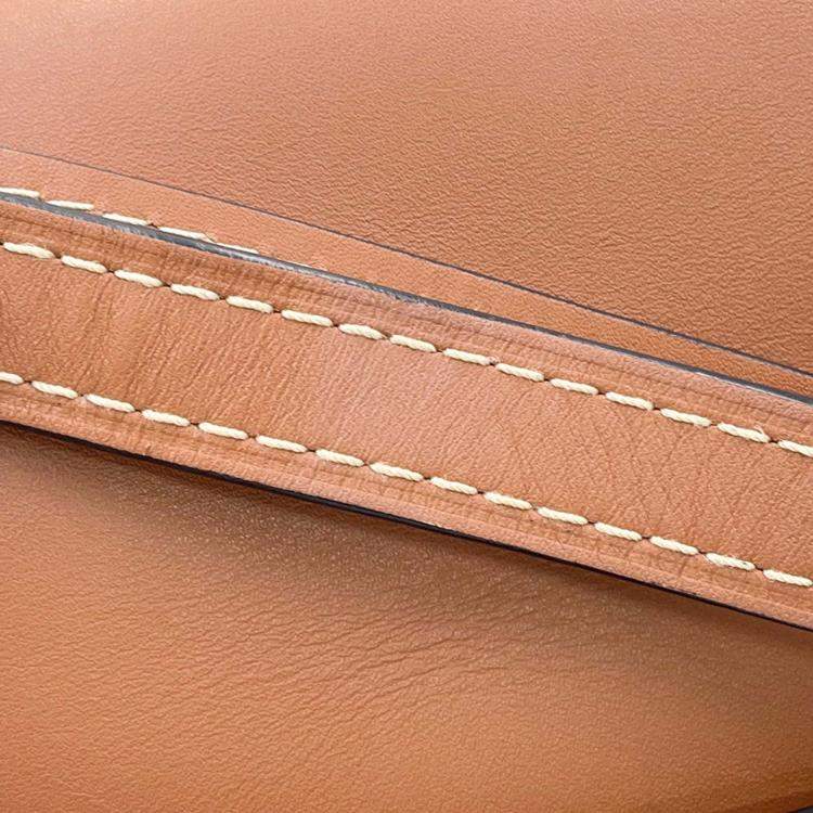 Pre Owned Loewe Gate Shoulder Bag Tan/Natural Raffia Leather Size Small