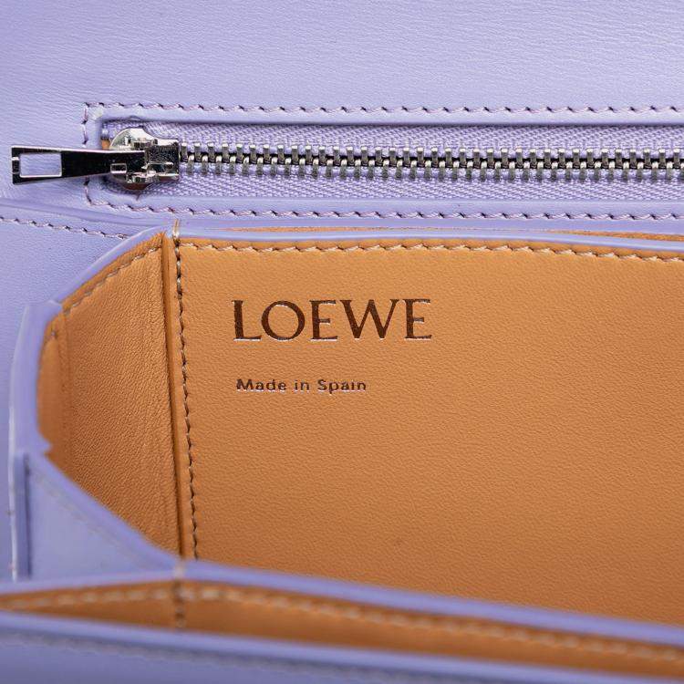 Pre Owned Loewe Purple Medium Leather Goya Crossbody