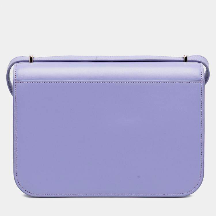 Pre Owned Loewe Purple Medium Leather Goya Crossbody