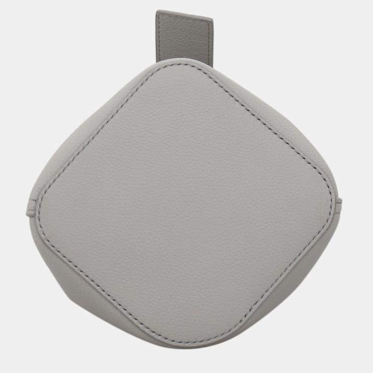 Pre Owned Mini Pebble Leather Bucket Crossbody Bag