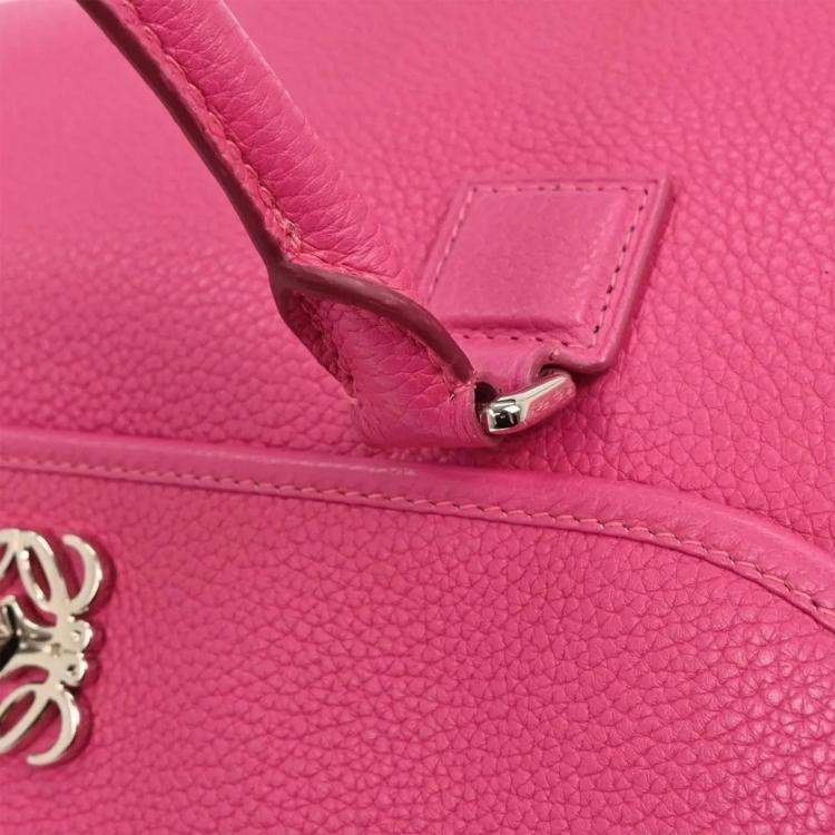 Pre Owned Loewe Pink Leather Handbag