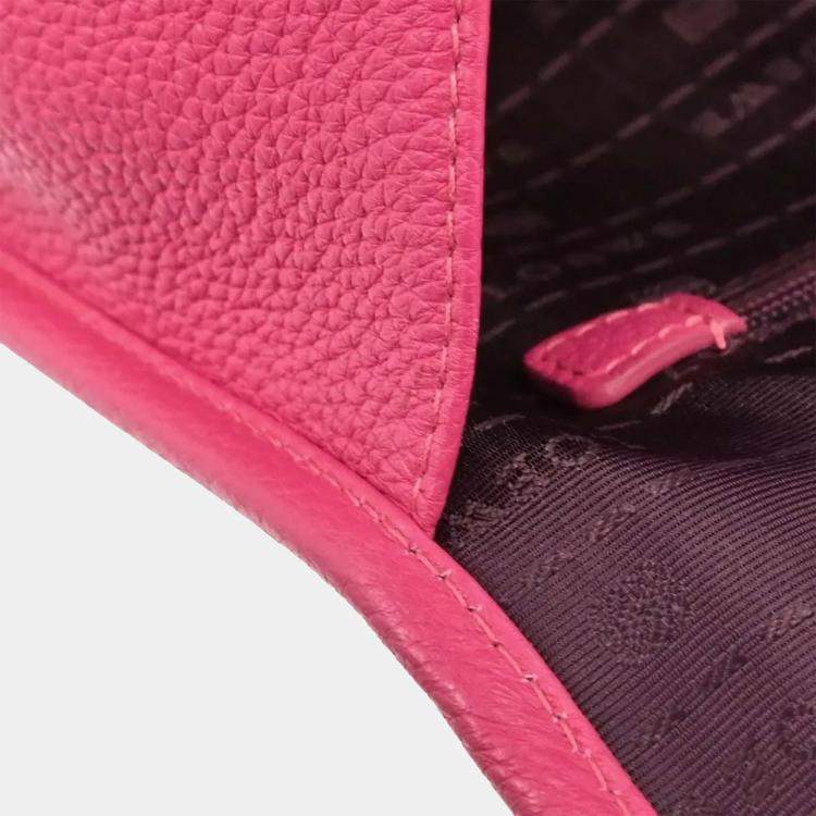Pre Owned Loewe Pink Leather Handbag
