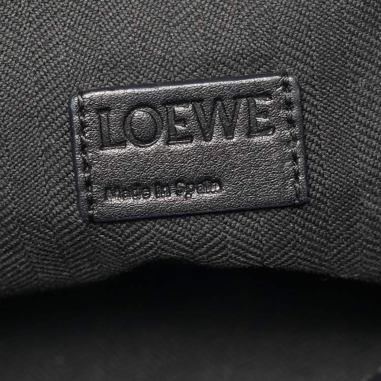 Pre Owned Loewe Black Leather Flamenco Shoulder Bag