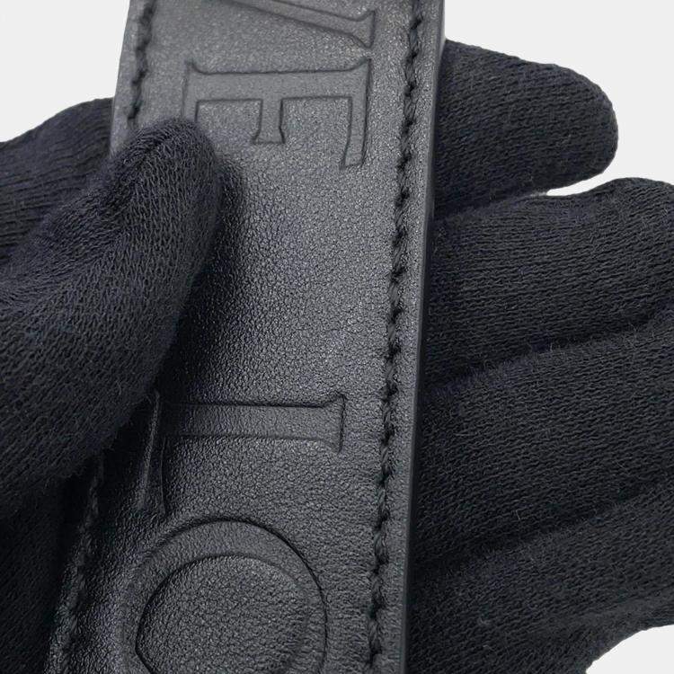 Pre Owned Loewe Puffer Flamenco Clutch Bag Black Leather