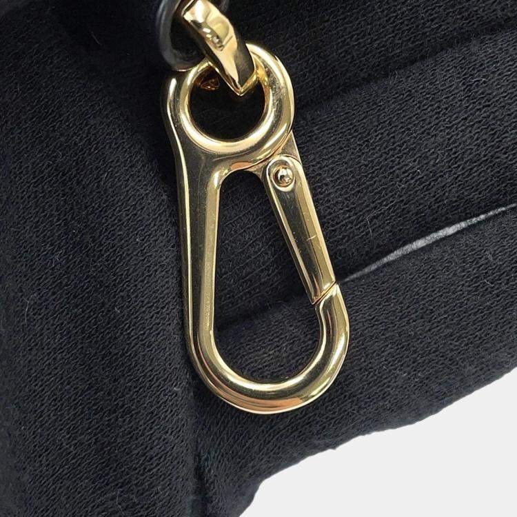 Pre Owned Loewe Puffer Flamenco Clutch Bag Black Leather