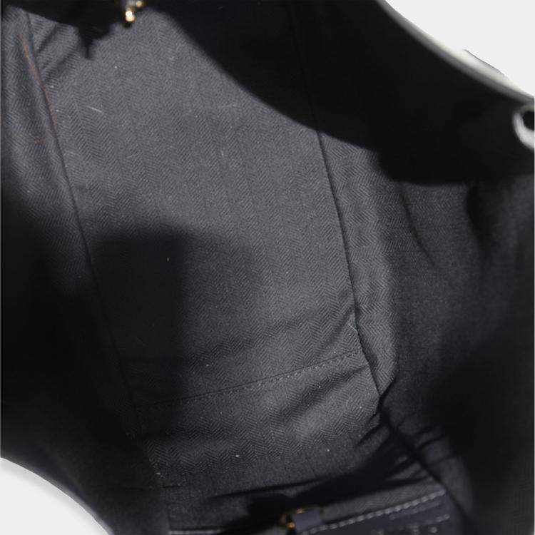 مملوكة مسبقًا Loewe Grey Black Calfskin Medium Hammock Shoulder Bag